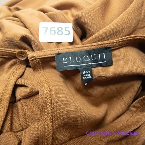 New! Eloquii *flawed*‎ Flowy Comfy Long Sleeve Jumpsuit, size 18/20 - Picture 14 of 16